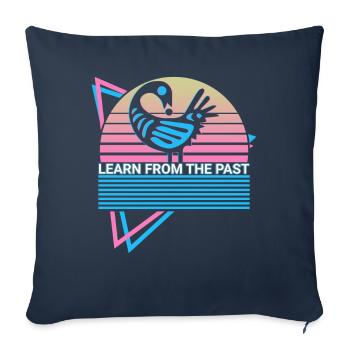 Learning from the past Sankofa West Africa Ad - Sofa pillowcase 17,3'' x 17,3'' (45 x 45 cm) - navy - Front