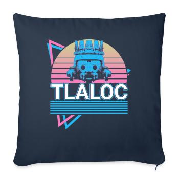 Tlaloc Aztec God of Rain Retro - Sofa pillowcase 17,3'' x 17,3'' (45 x 45 cm) - navy - Front