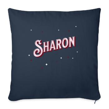 Sharon Namen personalisiert - Sofakissenbezug 45 x 45 cm - Navy - Vorne