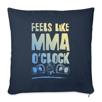 Mma Arts académiques mixtes - Housse de coussin décorative 45 x 45 cm - bleu marine - Devant