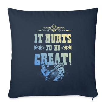 Arts auriculaires mixtes - Housse de coussin décorative 45 x 45 cm - bleu marine - Devant