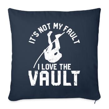 Fun Pole Vault Pole Vault Pole Vault - Sofa pillowcase 17,3'' x 17,3'' (45 x 45 cm) - navy - Front