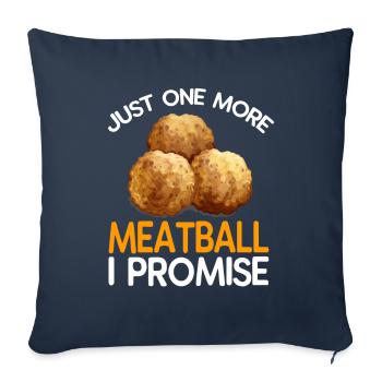 Meatball Frikadelle Essen Geschenk - Sofakissenbezug 45 x 45 cm - Navy - Vorne