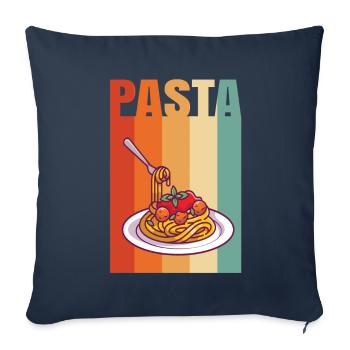 Retro Noodles - Sofa pillowcase 17,3'' x 17,3'' (45 x 45 cm) - navy - Front