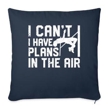 Funny Pole Vaulting Pole Vault Pole Vault - Sofa pillowcase 17,3'' x 17,3'' (45 x 45 cm) - navy - Front