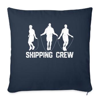 Funny skipping rope skipping rope jumping rope sprin - Sofa pillowcase 17,3'' x 17,3'' (45 x 45 cm) - navy - Front