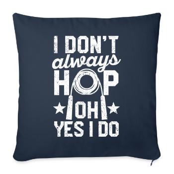 Funny skipping rope skipping rope - Sofa pillowcase 17,3'' x 17,3'' (45 x 45 cm) - navy - Front