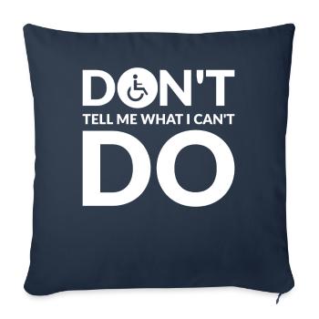 Funny Spinal Cord Injury Wheelchair Cross-Section - Sofa pillowcase 17,3'' x 17,3'' (45 x 45 cm) - navy - Front