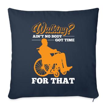 Funny Spinal Cord Injury Wheelchair Spinal Cord Injury - Sofa pillowcase 17,3'' x 17,3'' (45 x 45 cm) - navy - Front