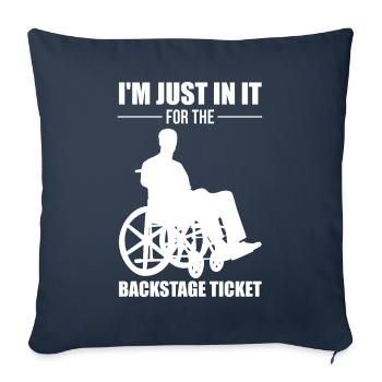 Funny Spinal Cord Injury Wheelchair Cross-Section - Sofa pillowcase 17,3'' x 17,3'' (45 x 45 cm) - navy - Front