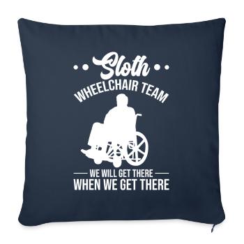 Funny Spinal Cord Injury Wheelchair Cross-Section - Sofa pillowcase 17,3'' x 17,3'' (45 x 45 cm) - navy - Front
