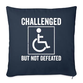 Funny Spinal Cord Injury Wheelchair Cross-Section - Sofa pillowcase 17,3'' x 17,3'' (45 x 45 cm) - navy - Front