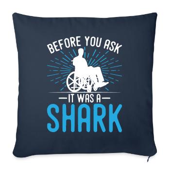 Funny Spinal Cord Injury Wheelchair Cross-Section - Sofa pillowcase 17,3'' x 17,3'' (45 x 45 cm) - navy - Front