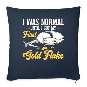 Funny Gold Panners Gold Seekers Gold Diggers Excavators - Sofa pillowcase 17,3'' x 17,3'' (45 x 45 cm) - navy - Front