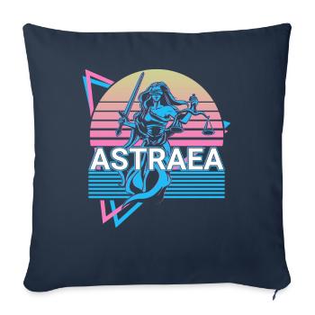 Astraea Goddess Ancient Greek Greek myth - Sofa pillowcase 17,3'' x 17,3'' (45 x 45 cm) - navy - Front