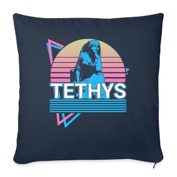 Tethys Goddess Ancient Greek Mythology - Sofa pillowcase 17,3'' x 17,3'' (45 x 45 cm) - navy - Front