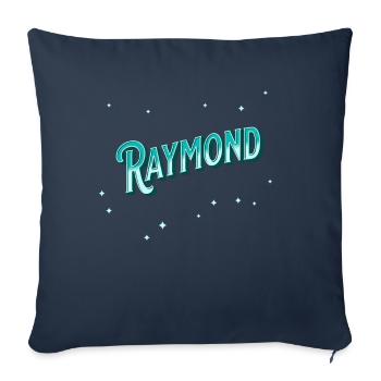 Raymond Namen personalisiert - Sofakissenbezug 45 x 45 cm - Navy - Vorne