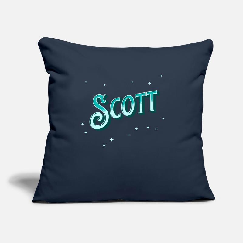 Scott name personalized Sofa pillowcase 17,3'' x 17,3'' (45 x 45 cm)
