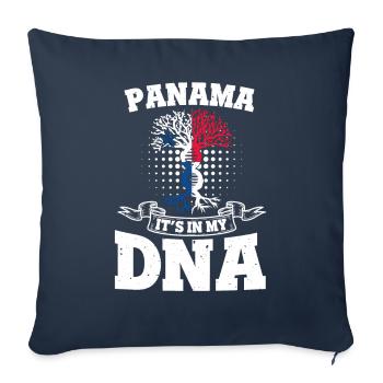 Panama Is My DNA Panamanian Flag Tree of Life - Sofa pillowcase 17,3'' x 17,3'' (45 x 45 cm) - navy - Front