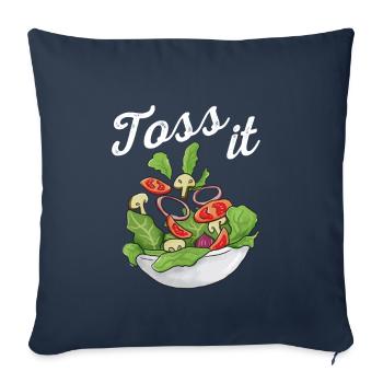 Salade - Housse de coussin décorative 45 x 45 cm - bleu marine - Devant