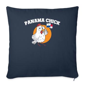 Panama Chick Latina Panamanian Woman South America - Sofa pillowcase 17,3'' x 17,3'' (45 x 45 cm) - navy - Front