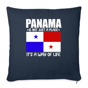 Panama Way Of Life Panamanian Flag Gift - Sofa pillowcase 17,3'' x 17,3'' (45 x 45 cm) - navy - Front