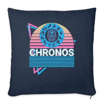 Chronos Greek god Ancient Greek myth - Sofa pillowcase 17,3'' x 17,3'' (45 x 45 cm) - navy - Front