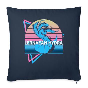 Lernaean Hydra Mythical Creature Greek Myth - Sofa pillowcase 17,3'' x 17,3'' (45 x 45 cm) - navy - Front