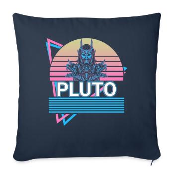 Pluton dieu des enfers Mythologie romaine antique - Housse de coussin décorative 45 x 45 cm - bleu marine - Devant