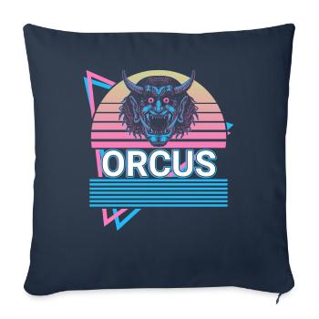 Orcus Dieu des Enfers Mythologie romaine antique - Housse de coussin décorative 45 x 45 cm - bleu marine - Devant