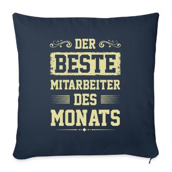 Mitarbeiter des Monats - Sofakissenbezug 45 x 45 cm - Navy - Vorne