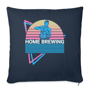 Heimbrauen Retro Heimbrauen - Sofakissenbezug 45 x 45 cm - Navy - Vorne