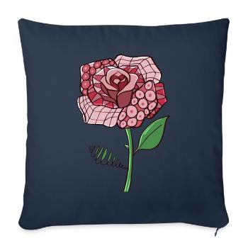 Avant Garde Aesthetic Rose Weirdcore Hippie - Sofa pillowcase 17,3'' x 17,3'' (45 x 45 cm) - navy - Front