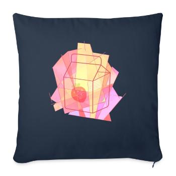 Avant Garde Aesthetic Kawaii Strawberry Milk - Sofa pillowcase 17,3'' x 17,3'' (45 x 45 cm) - navy - Front