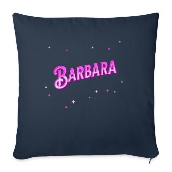 Barbara Namen personalisiert - Sofakissenbezug 45 x 45 cm - Navy - Vorne
