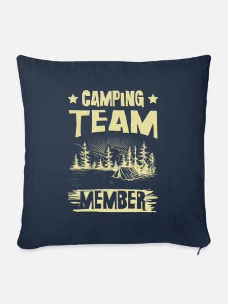 Camping Team member - Sofakissenbezug 45 x 45 cm - Navy