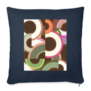 Avant Garde Aesthetic Weirdcore - Sofa pillowcase 17,3'' x 17,3'' (45 x 45 cm) - navy - Front