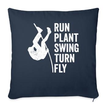 Fun Pole Vault Pole Vault Pole Vault - Sofa pillowcase 17,3'' x 17,3'' (45 x 45 cm) - navy - Front