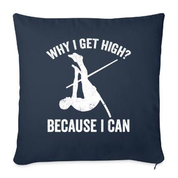 Fun Pole Vault Pole Vault Pole Vault - Sofa pillowcase 17,3'' x 17,3'' (45 x 45 cm) - navy - Front