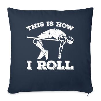Fun Pole Vault Pole Vault Pole Vault - Sofa pillowcase 17,3'' x 17,3'' (45 x 45 cm) - navy - Front