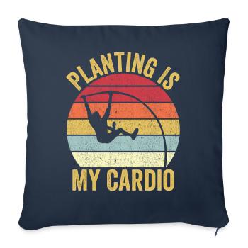 Fun Pole Vault Pole Vault - Sofa pillowcase 17,3'' x 17,3'' (45 x 45 cm) - navy - Front