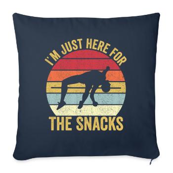 Saut à la perche amusant Saut à la perche - Housse de coussin décorative 45 x 45 cm - bleu marine - Devant