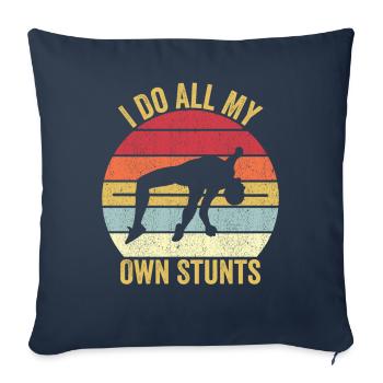 Fun Pole Vault Pole Vault - Sofa pillowcase 17,3'' x 17,3'' (45 x 45 cm) - navy - Front