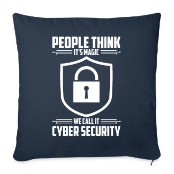 Cybersecurity Computersicherheit Cybersecurity - Sofakissenbezug 45 x 45 cm - Navy - Vorne