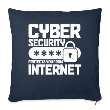 Cybersecurity Computersicherheit Cybersecurity - Sofakissenbezug 45 x 45 cm - Navy - Vorne