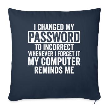 Cybersecurity Computersicherheit Cybersecurity - Sofakissenbezug 45 x 45 cm - Navy - Vorne