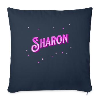 Sharon Namen personalisiert - Sofakissenbezug 45 x 45 cm - Navy - Vorne