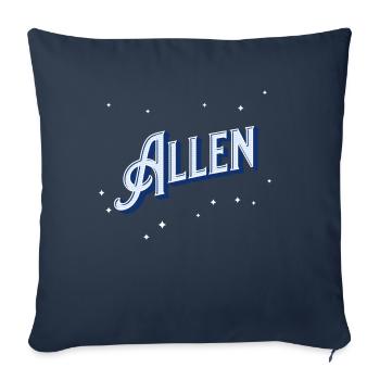 Personalized to all names - Sofa pillowcase 17,3'' x 17,3'' (45 x 45 cm) - navy - Front