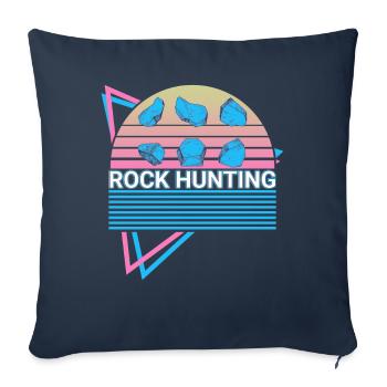 Rock Hunting Rock Hunter Retro - Sofa pillowcase 17,3'' x 17,3'' (45 x 45 cm) - navy - Front
