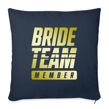 Bride Team - Sofa pillowcase 17,3'' x 17,3'' (45 x 45 cm) - navy - Front